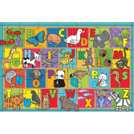 Primul meu puzzle de podea eco Alfabetul Animalelor - Melissa and Doug - poza 4