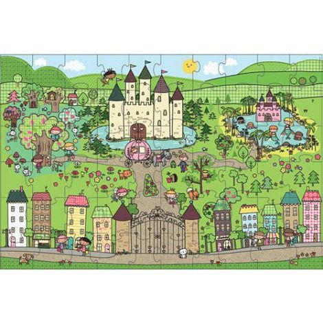 Primul meu puzzle de podea eco Tinutul Printelesor - Melissa & Doug - poza 1