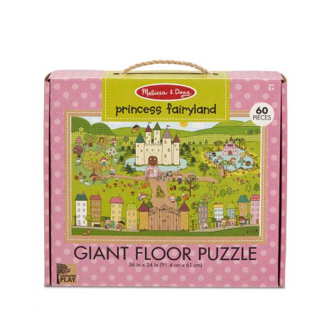 Primul meu puzzle de podea eco Tinutul Printelesor - Melissa & Doug - poza 2