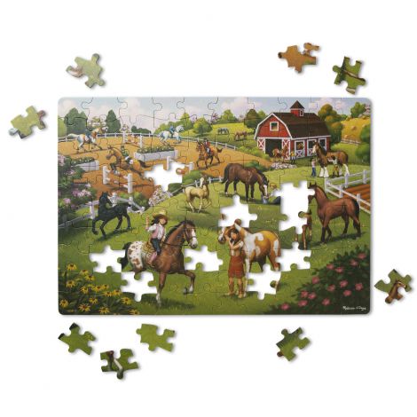Primul meu puzzle eco din carton Calutii - Melissa & Doug - poza 1
