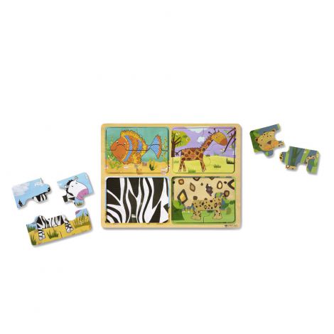 Primul meu puzzle eco din lemn Animalele - Melissa & Doug - poza 2