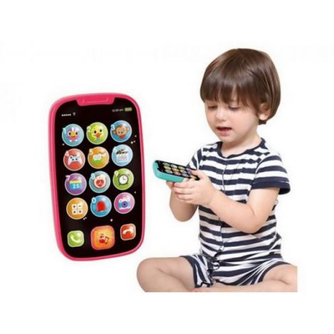 Primul Meu Telefon Smart Roz Cu Muzica Si Lumini - poza 3