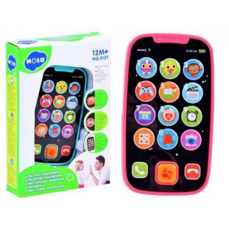 Primul Meu Telefon Smart Roz Cu Muzica Si Lumini - poza 5