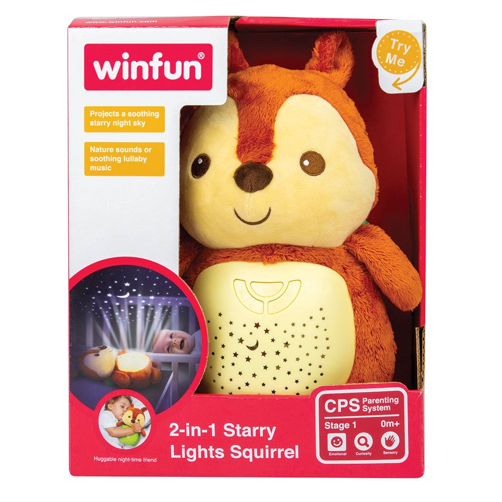 Proiector 2 in 1 din plus Winfun Starry Lights Squirel - poza 3