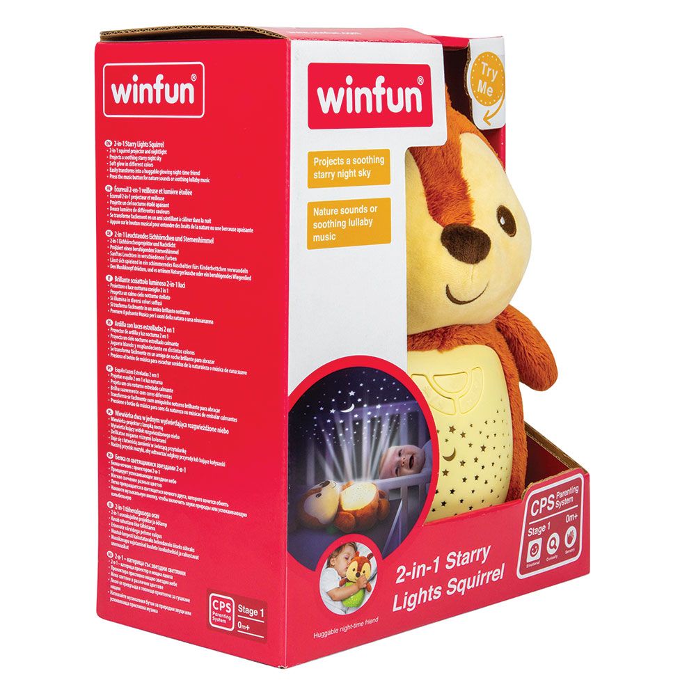Proiector 2 in 1 din plus Winfun Starry Lights Squirel - poza 4