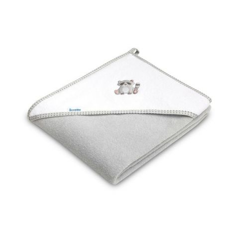 Prosop de baie cu gluga 100x100cm Sensillo Gri Raton - poza 1