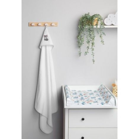 Prosop de baie cu gluga 100x100cm Sensillo Lup Alb - poza 5