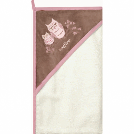 Prosop de baie cu gluga imprimeu velur 80 x 80 cm Womar Zaffiro AN-OW-01 - poza 2