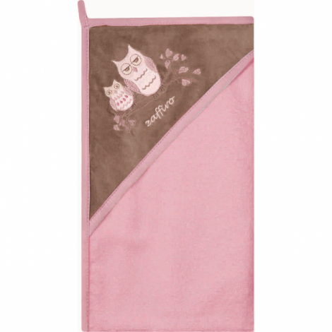 Prosop de baie cu gluga imprimeu velur 80 x 80 cm Womar Zaffiro AN-OW-01 - poza 2
