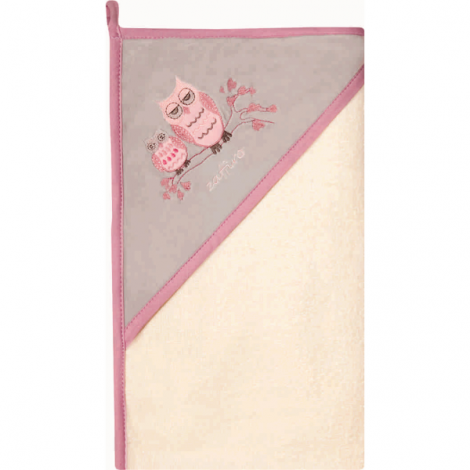 Prosop de baie cu gluga imprimeu velur 80 x 80 cm Womar Zaffiro AN-OW-01 - poza 2