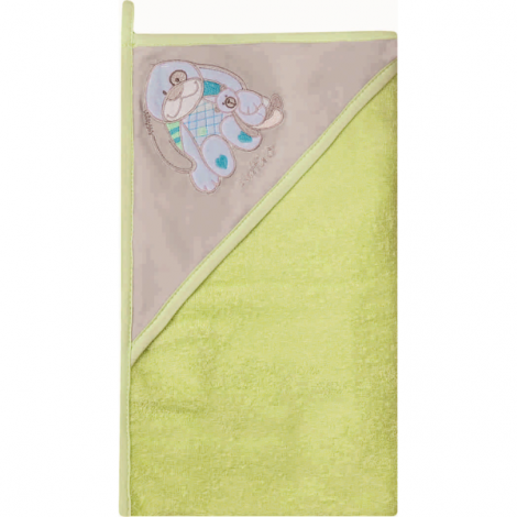 Prosop de baie cu gluga imprimeu velur 80 x 80 cm Womar Zaffiro AN-OW-01 - poza 2