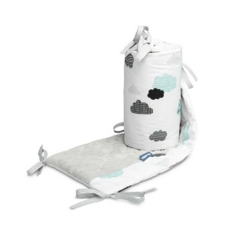 Protectie interioara de plus patut Sensillo KARO 180x30 cm Nori - poza 4