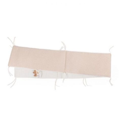 Protectie patut Childhome 35x340 cm, Jerse Muselina Teddy - poza 2