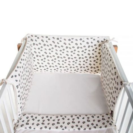 Protectie patut Childhome Jerse 35x170 cm, Leopard - poza 3