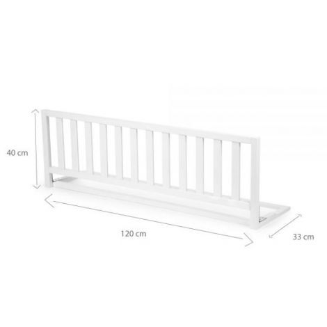 Protectie pentru pat Childhome 120 cm, Fag Alb - poza 4