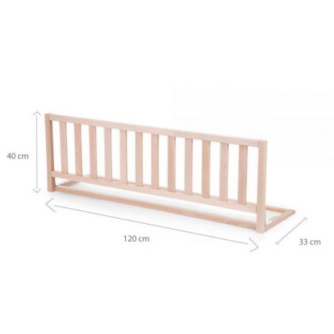 Protectie pentru pat Childhome 120 cm, Fag Natur - poza 4