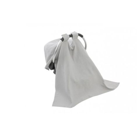Protectie soare din muselina pentru carucior, BabyJem, 90x110 cm (Culoare: Somon) - poza 4