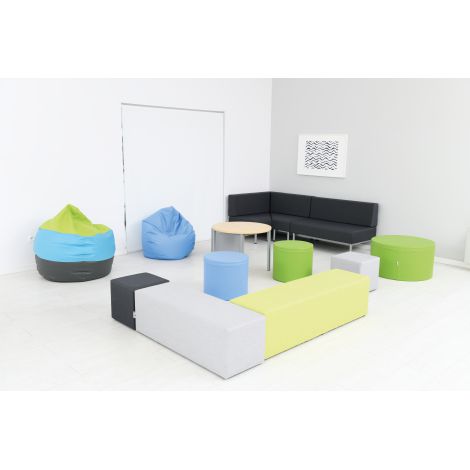 Puf 50 cm albastru deschis - poza 2