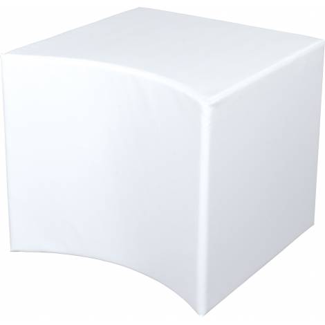 Puf alb concav 54 cm - poza 1