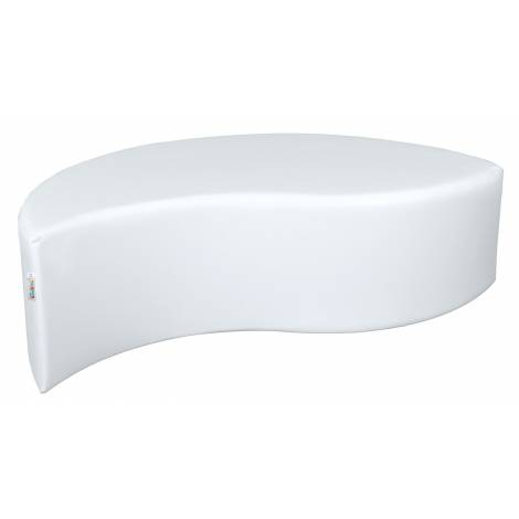 Puf alb Frunza 34 cm - poza 1