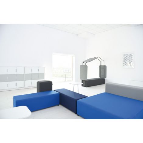 Puf Blocco dublu albastru inchis - poza 4