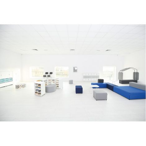 Puf Blocco single albastru inchis - poza 2