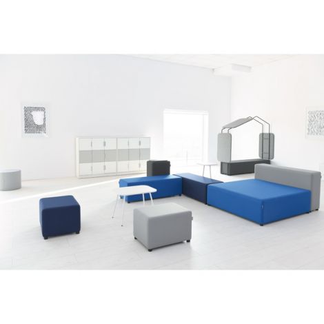 Puf Blocco single albastru inchis - poza 3