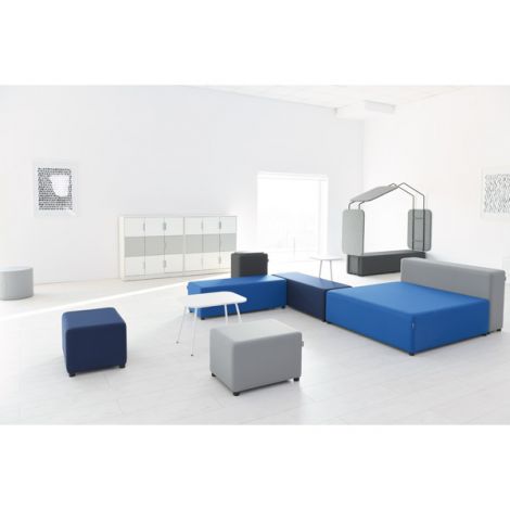 Puf Blocco single gri deschis - poza 3