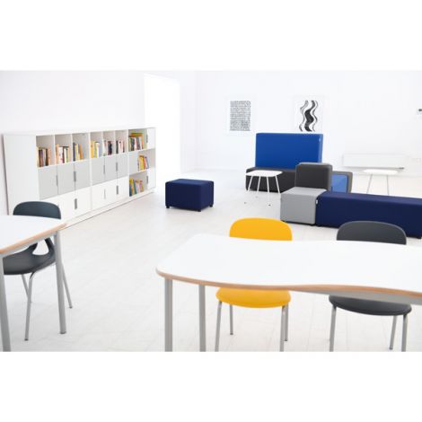 Puf Blocco single gri deschis - poza 4