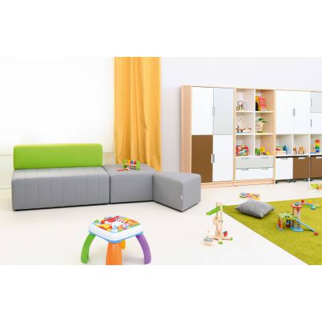 Puf coltar pentru gradinita gri Modern ignifug - poza 2