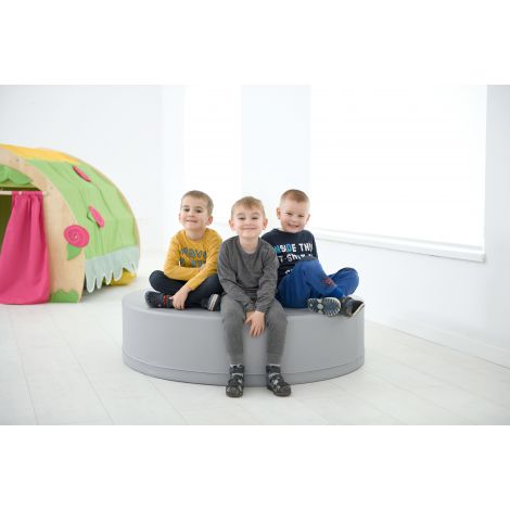 Puf gri extralarge 120 cm - poza 2