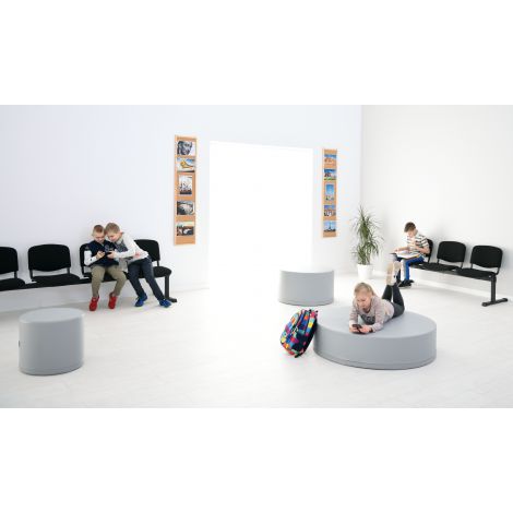 Puf gri extralarge 120 cm - poza 3