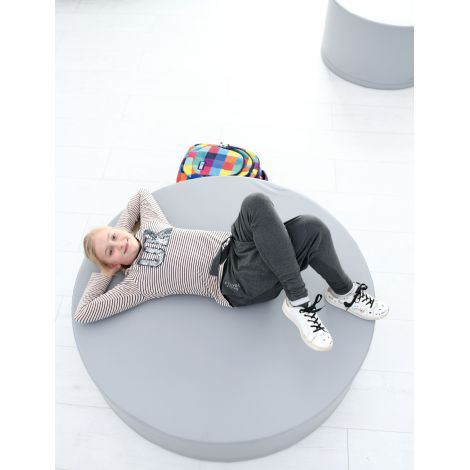Puf gri extralarge 120 cm - poza 4