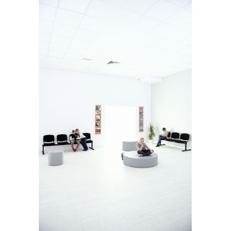 Puf gri extralarge 120 cm - poza 5
