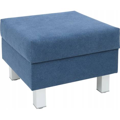 Puf patrat mare albastru Navy - poza 1