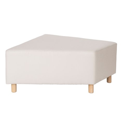 Puf pentru sala de asteptare Bej ZigZag, 87 x 87 x 46 cm, rezistent la foc - poza 1