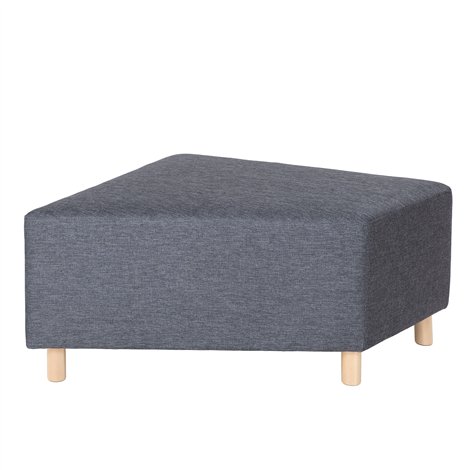 Puf pentru sala de asteptare Grafit ZigZag, 87 x 87 x 46 cm, rezistent la foc - poza 1