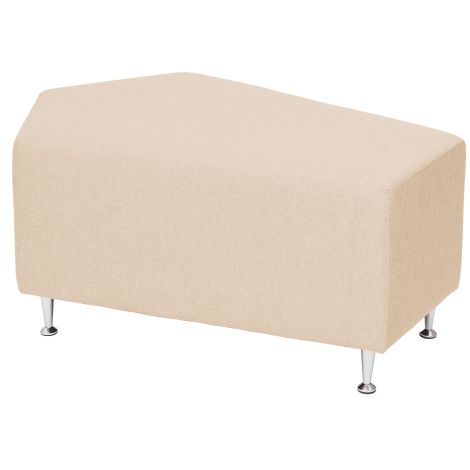 Puf pentru sala de asteptare, relaxare Star Bej, 90 x 60 x 44 cm, rezistent la foc - poza 1