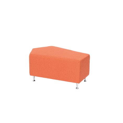 Puf pentru sala de asteptare, relaxare Star Orange, 90 x 60 x 44 cm, rezistent la foc - poza 1