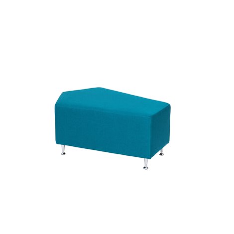 Puf pentru sala de asteptare, relaxare Star Turcoaz, 90 x 60 x 44 cm, rezistent la foc