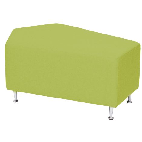 Puf pentru sala de asteptare, relaxare Star Verde, 90 x 60 x 44 cm, rezistent la foc - poza 1