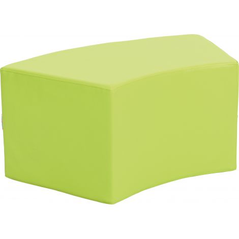 Puf Quadro Paolo scurt verde luminos - poza 1