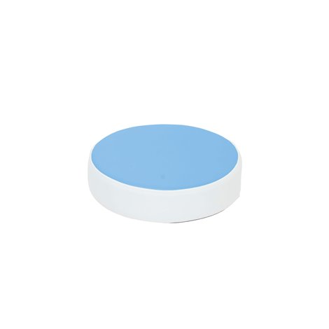 Puf rotund din spuma Drops albastru deschis, 30 cm diam, 8 cm grosime, cresa si gradinita - poza 1