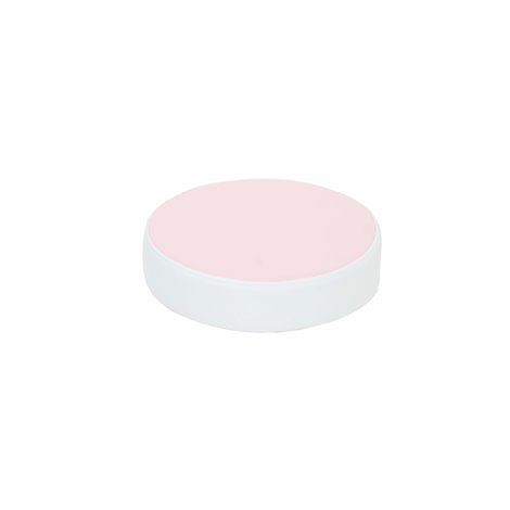 Puf rotund din spuma Drops roz deschis, 30 cm diam, 8 cm grosime, cresa si gradinita - poza 1