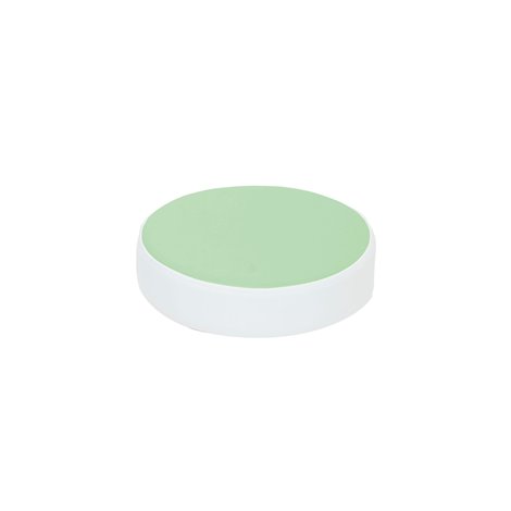 Puf rotund din spuma Drops verde deschis, 30 cm diam, 8 cm grosime, cresa si gradinita