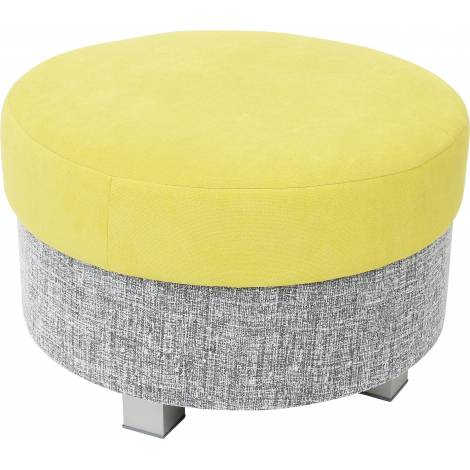 Puf rotund mare gri-verde
