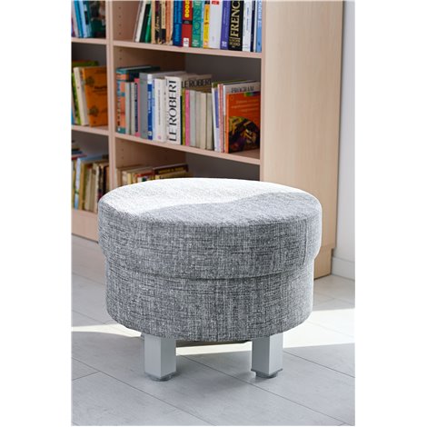 Puf rotund Relax gri, diam 61 cm, sezut 40 cm H, sala asteptare - poza 5