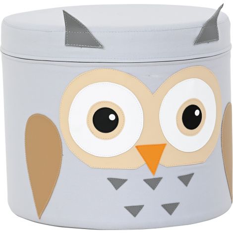 Puf taburet cu elemente decorative Bufnita, cresa si gradinita - poza 1