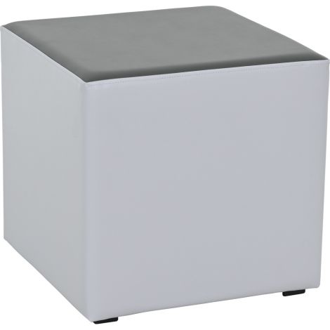 Puf taburet mic bicolor gri-grafit, cresa si gradinita