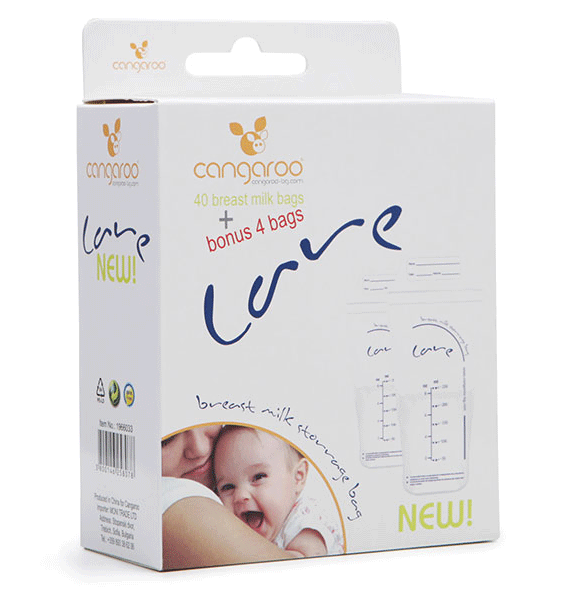 Pungi de unica folosinta pentru lapte matern Cangaroo Care 40 bucati/250ml - poza 2